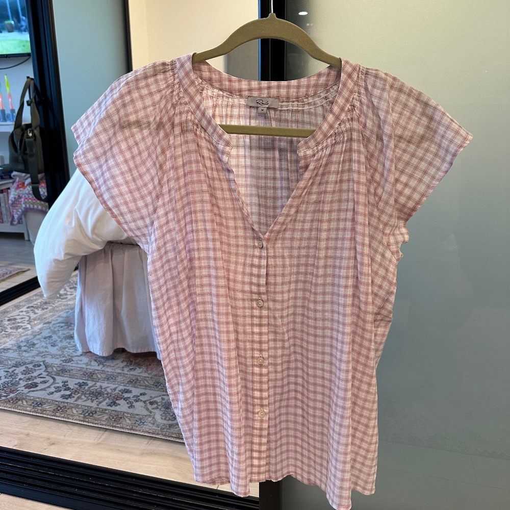 Rails Alena Top, Color: Soft Rose Check, Size: M - image 2